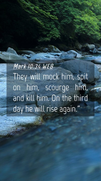 Picture 04 - Mark 10:34 WEB Mobile Phone Wallpaper - They will mock him, spit on him, scourge him, and - Mobile Bible Verse Wallpaper