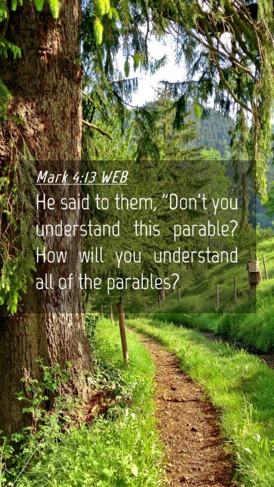 Picture 04 - Mark 4:13 WEB Mobile Phone Wallpaper - He said to them, 