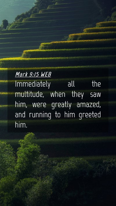 Picture 04 - Mark 9:15 WEB Mobile Phone Wallpaper - Immediately all the multitude, when they saw him, - Mobile Bible Verse Wallpaper