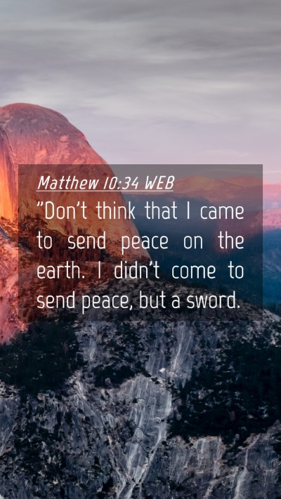 Picture 04 - Matthew 10:34 WEB Mobile Phone Wallpaper - 