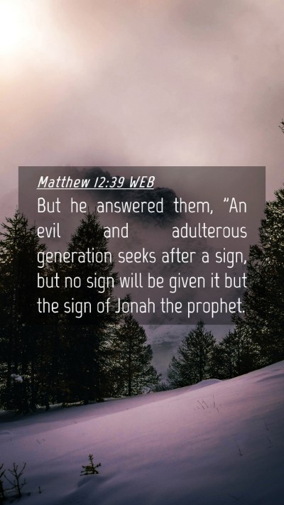 Picture 04 - Matthew 12:39 WEB Mobile Phone Wallpaper - But he answered them, 