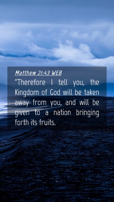 Picture 04 - Matthew 21:43 WEB Mobile Phone Wallpaper - 