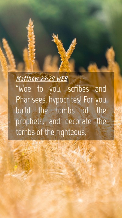 Picture 04 - Matthew 23:29 WEB Mobile Phone Wallpaper - 