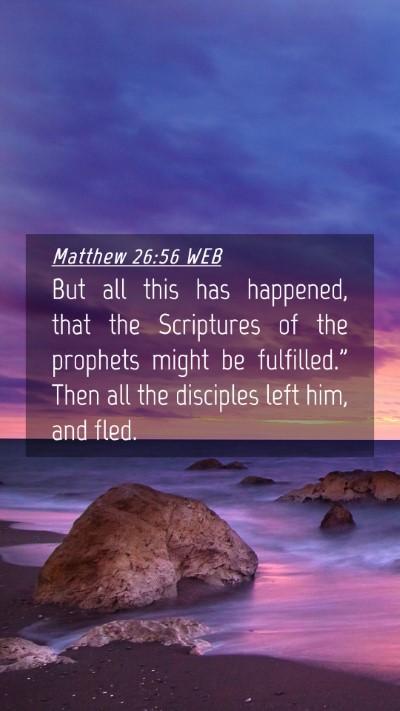 Picture 04 - Matthew 26:56 WEB Mobile Phone Wallpaper - But all this has happened, that the Scriptures of - Mobile Bible Verse Wallpaper