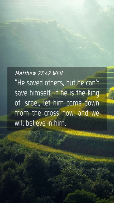Picture 04 - Matthew 27:42 WEB Mobile Phone Wallpaper - 
