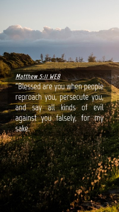 Picture 04 - Matthew 5:11 WEB Mobile Phone Wallpaper - 