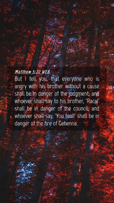Picture 04 - Matthew 5:22 WEB Mobile Phone Wallpaper - But I tell you, that everyone who is angry with - Mobile Bible Verse Wallpaper
