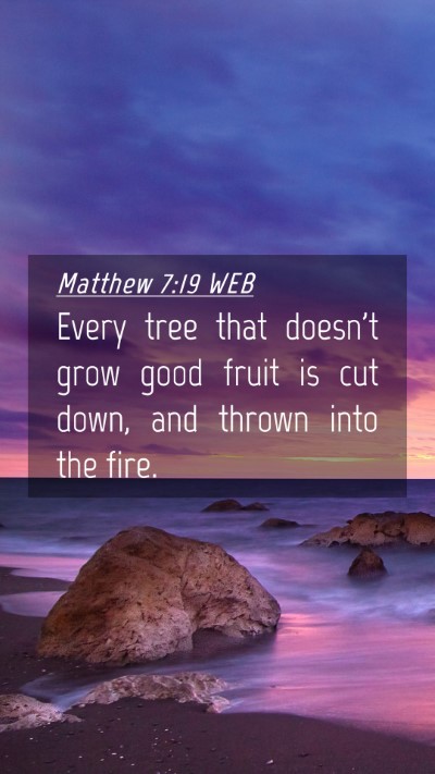 Picture 04 - Matthew 7:19 WEB Mobile Phone Wallpaper - Every tree that doesn't grow good fruit is cut - Mobile Bible Verse Wallpaper