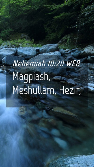 Picture 04 - Nehemiah 10:20 WEB Mobile Phone Wallpaper - Magpiash, Meshullam, - Mobile Bible Verse Wallpaper