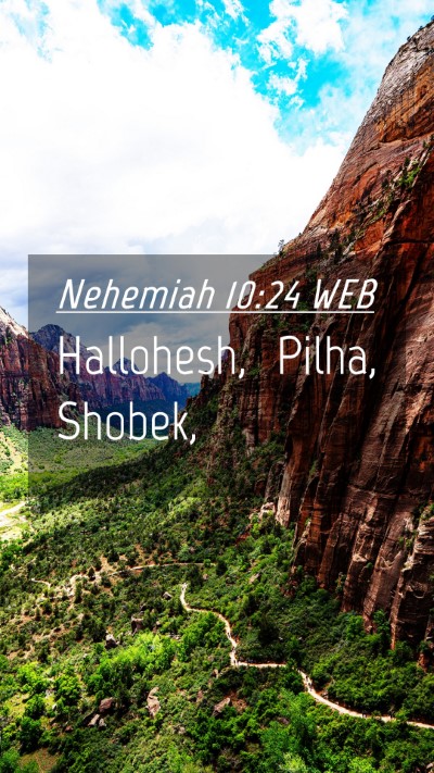 Picture 04 - Nehemiah 10:24 WEB Mobile Phone Wallpaper - Hallohesh, Pilha, - Mobile Bible Verse Wallpaper