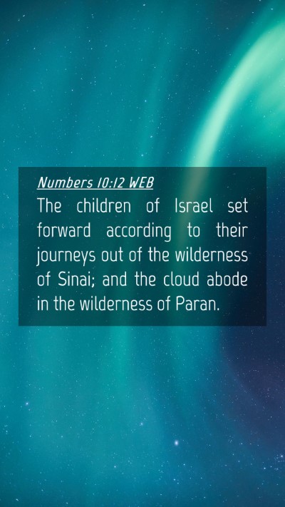 Picture 04 - Numbers 10:12 WEB Mobile Phone Wallpaper - The children of Israel set forward according to - Mobile Bible Verse Wallpaper