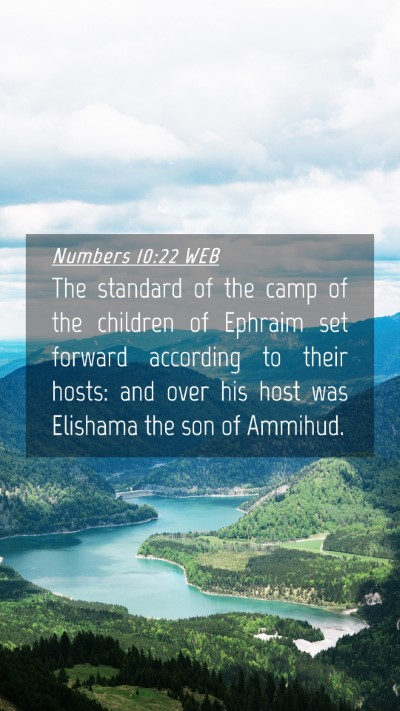 Picture 04 - Numbers 10:22 WEB Mobile Phone Wallpaper - The standard of the camp of the children of - Mobile Bible Verse Wallpaper