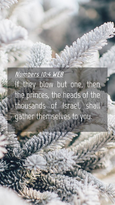Picture 04 - Numbers 10:4 WEB Mobile Phone Wallpaper - If they blow but one, then the princes, the heads - Mobile Bible Verse Wallpaper