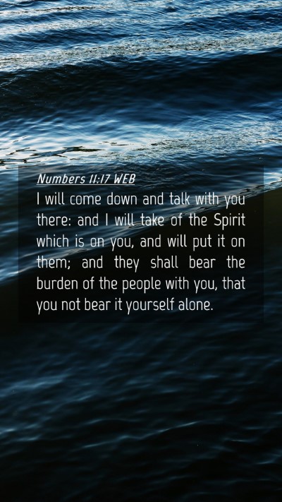 Picture 04 - Numbers 11:17 WEB Mobile Phone Wallpaper - I will come down and talk with you there: and I - Mobile Bible Verse Wallpaper