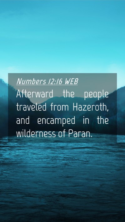 Picture 04 - Numbers 12:16 WEB Mobile Phone Wallpaper - Afterward the people traveled from Hazeroth, and - Mobile Bible Verse Wallpaper