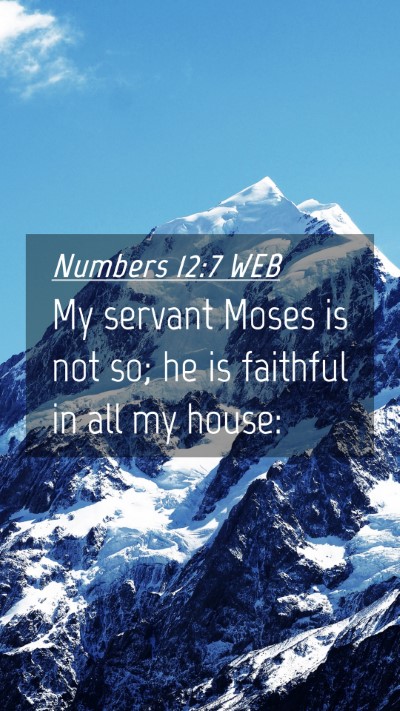 Picture 04 - Numbers 12:7 WEB Mobile Phone Wallpaper - My servant Moses is not so; he is faithful in all - Mobile Bible Verse Wallpaper