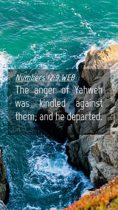 Picture 04 - Numbers 12:9 WEB Mobile Phone Wallpaper - The anger of Yahweh was kindled against them; and - Mobile Bible Verse Wallpaper
