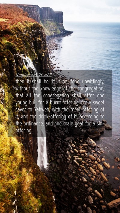 Picture 04 - Numbers 15:24 WEB Mobile Phone Wallpaper - then it shall be, if it be done unwittingly, - Mobile Bible Verse Wallpaper