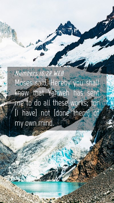 Picture 04 - Numbers 16:28 WEB Mobile Phone Wallpaper - Moses said, Hereby you shall know that Yahweh has - Mobile Bible Verse Wallpaper