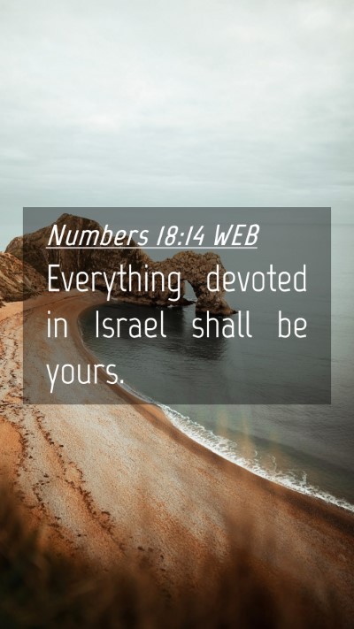 Picture 04 - Numbers 18:14 WEB Mobile Phone Wallpaper - Everything devoted in Israel shall be - Mobile Bible Verse Wallpaper