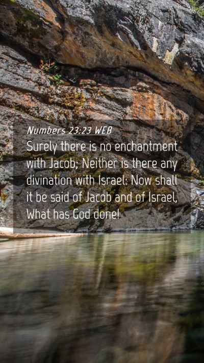 Picture 04 - Numbers 23:23 WEB Mobile Phone Wallpaper - Surely there is no enchantment with Jacob; - Mobile Bible Verse Wallpaper