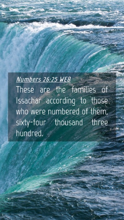Picture 04 - Numbers 26:25 WEB Mobile Phone Wallpaper - These are the families of Issachar according to - Mobile Bible Verse Wallpaper