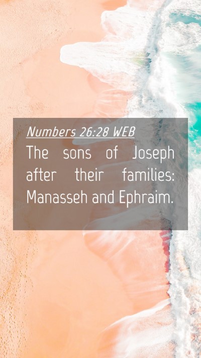 Picture 04 - Numbers 26:28 WEB Mobile Phone Wallpaper - The sons of Joseph after their families: Manasseh - Mobile Bible Verse Wallpaper
