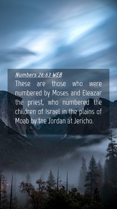 Picture 04 - Numbers 26:63 WEB Mobile Phone Wallpaper - These are those who were numbered by Moses and - Mobile Bible Verse Wallpaper