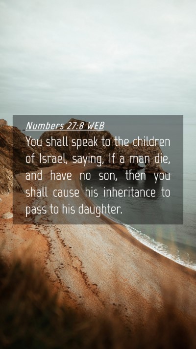Picture 04 - Numbers 27:8 WEB Mobile Phone Wallpaper - You shall speak to the children of Israel, - Mobile Bible Verse Wallpaper