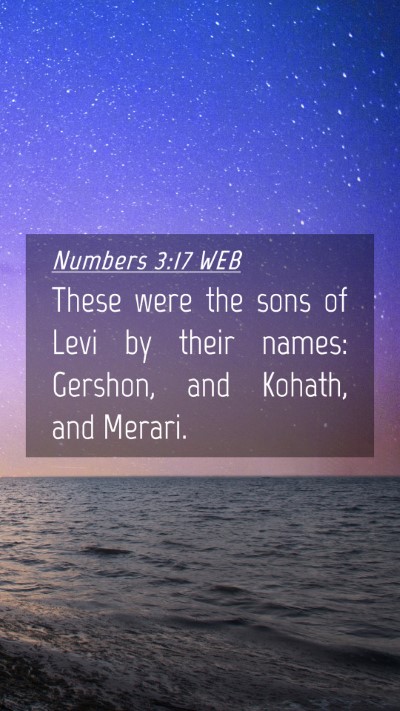 Picture 04 - Numbers 3:17 WEB Mobile Phone Wallpaper - These were the sons of Levi by their names: - Mobile Bible Verse Wallpaper