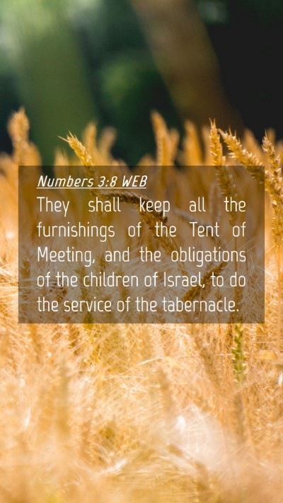 Picture 04 - Numbers 3:8 WEB Mobile Phone Wallpaper - They shall keep all the furnishings of the Tent - Mobile Bible Verse Wallpaper
