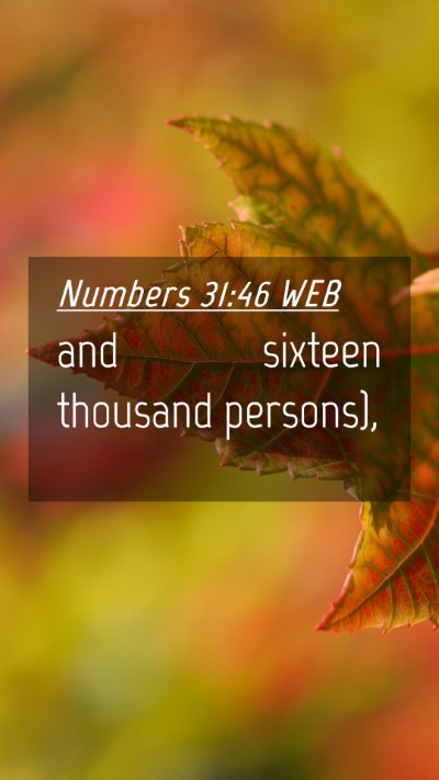 Picture 04 - Numbers 31:46 WEB Mobile Phone Wallpaper - and sixteen thousand - Mobile Bible Verse Wallpaper