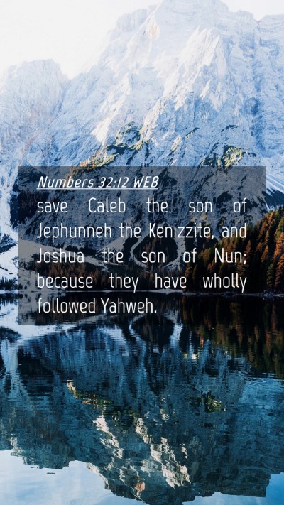 Picture 04 - Numbers 32:12 WEB Mobile Phone Wallpaper - save Caleb the son of Jephunneh the Kenizzite, - Mobile Bible Verse Wallpaper