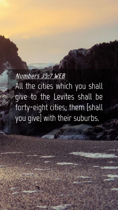 Picture 04 - Numbers 35:7 WEB Mobile Phone Wallpaper - All the cities which you shall give to the - Mobile Bible Verse Wallpaper