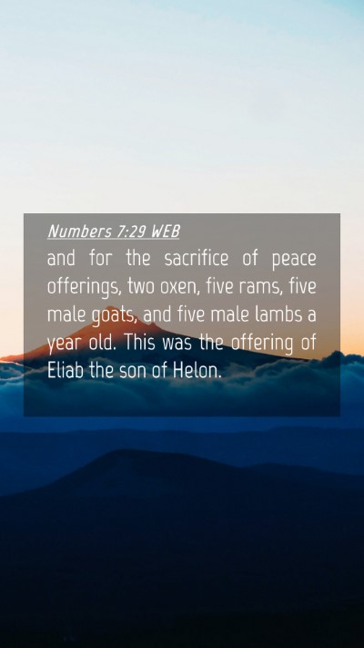 Picture 04 - Numbers 7:29 WEB Mobile Phone Wallpaper - and for the sacrifice of peace offerings, two - Mobile Bible Verse Wallpaper
