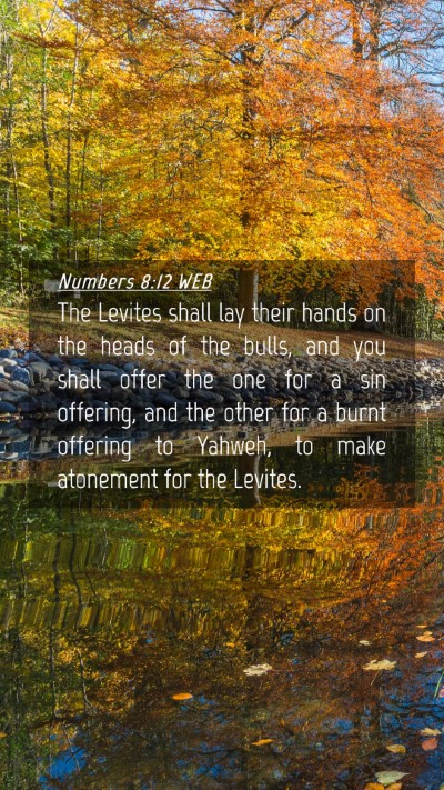 Picture 04 - Numbers 8:12 WEB Mobile Phone Wallpaper - The Levites shall lay their hands on the heads of - Mobile Bible Verse Wallpaper