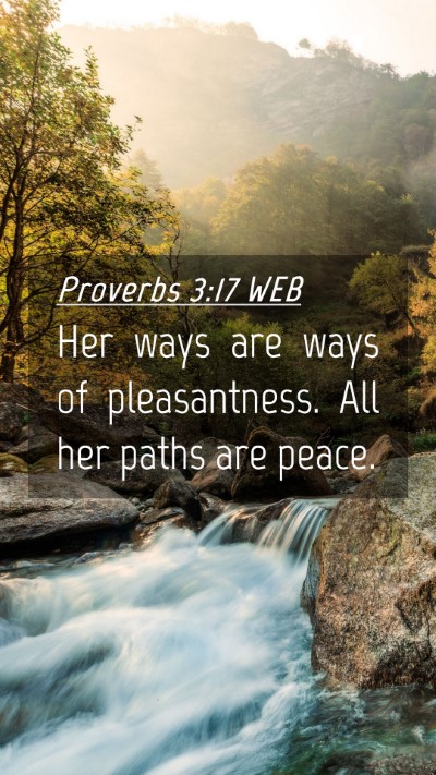 Picture 04 - Proverbs 3:17 WEB Mobile Phone Wallpaper - Her ways are ways of pleasantness. All her paths - Mobile Bible Verse Wallpaper