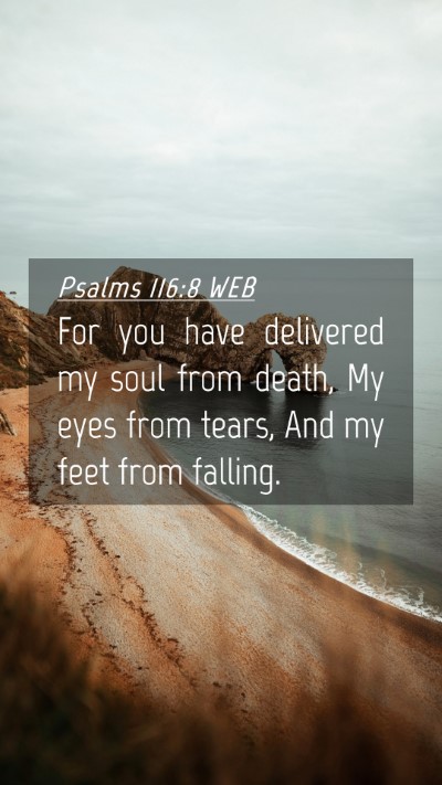 Picture 04 - Psalms 116:8 WEB Mobile Phone Wallpaper - For you have delivered my soul from death, My - Mobile Bible Verse Wallpaper