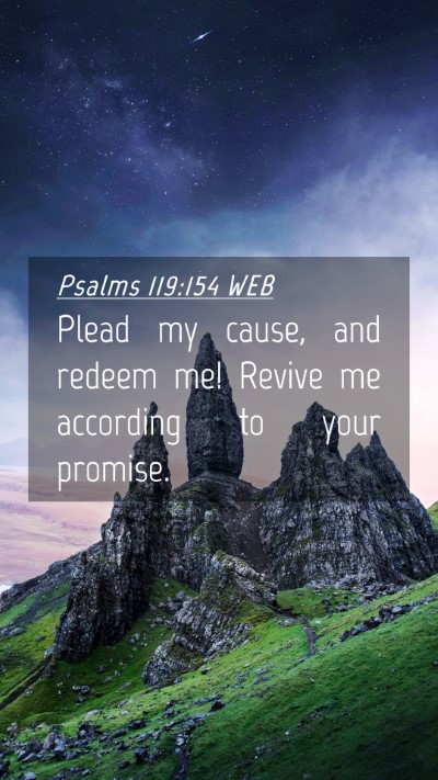 Picture 04 - Psalms 119:154 WEB Mobile Phone Wallpaper - Plead my cause, and redeem me! Revive me - Mobile Bible Verse Wallpaper