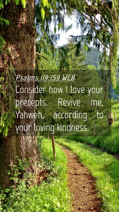 Picture 04 - Psalms 119:159 WEB Mobile Phone Wallpaper - Consider how I love your precepts. Revive me, - Mobile Bible Verse Wallpaper