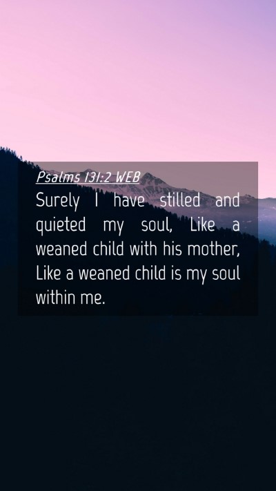 Picture 04 - Psalms 131:2 WEB Mobile Phone Wallpaper - Surely I have stilled and quieted my soul, Like a - Mobile Bible Verse Wallpaper