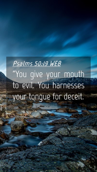 Picture 04 - Psalms 50:19 WEB Mobile Phone Wallpaper - 