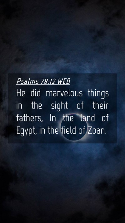 Picture 04 - Psalms 78:12 WEB Mobile Phone Wallpaper - He did marvelous things in the sight of their - Mobile Bible Verse Wallpaper