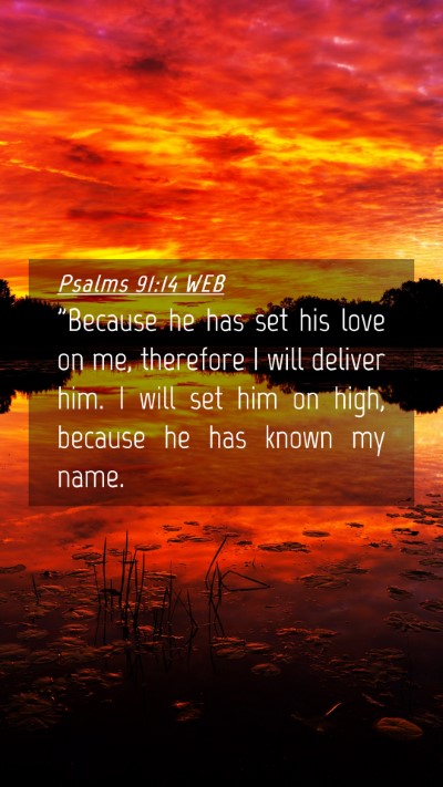 Picture 04 - Psalms 91:14 WEB Mobile Phone Wallpaper - 