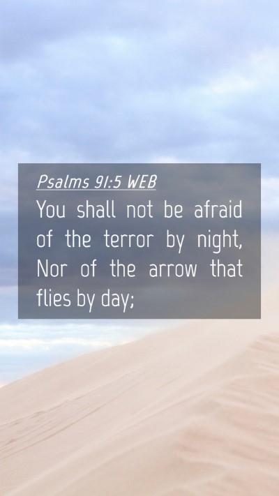 Picture 04 - Psalms 91:5 WEB Mobile Phone Wallpaper - You shall not be afraid of the terror by night, - Mobile Bible Verse Wallpaper