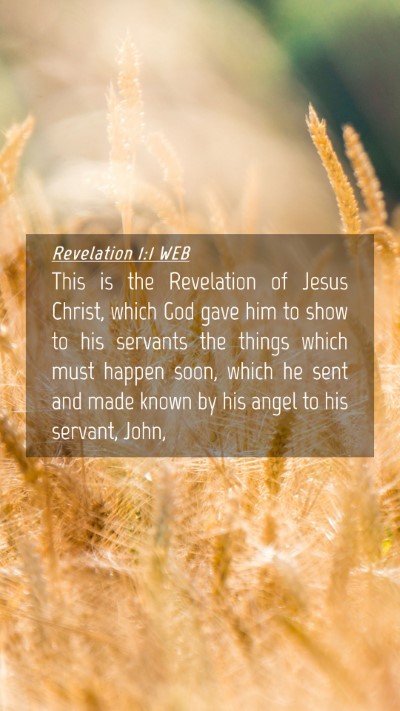 Picture 04 - Revelation 1:1 WEB Mobile Phone Wallpaper - This is the Revelation of Jesus Christ, which God - Mobile Bible Verse Wallpaper