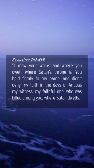 Picture 04 - Revelation 2:13 WEB Mobile Phone Wallpaper - 