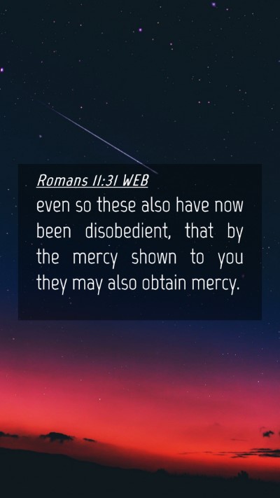 Picture 04 - Romans 11:31 WEB Mobile Phone Wallpaper - even so these also have now been disobedient, - Mobile Bible Verse Wallpaper