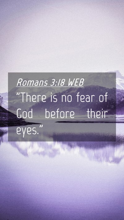 Picture 04 - Romans 3:18 WEB Mobile Phone Wallpaper - 