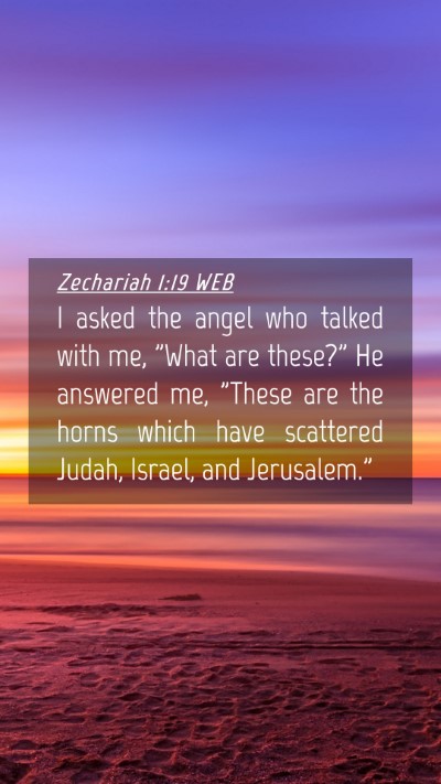 Picture 04 - Zechariah 1:19 WEB Mobile Phone Wallpaper - I asked the angel who talked with me, 